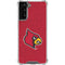 University of Louisville Red Background Galaxy S21 FE Clear Case